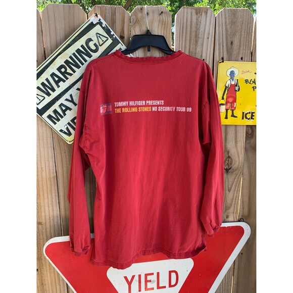 90s Tommy Hilfiger presents The Roling Stones No Security Tour 1999 shirt L - Picture 4 of 9